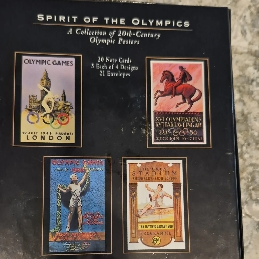 Olympic Games Spirit , Of The Olympics Collection Note Cards 4 Styles, 4 Each